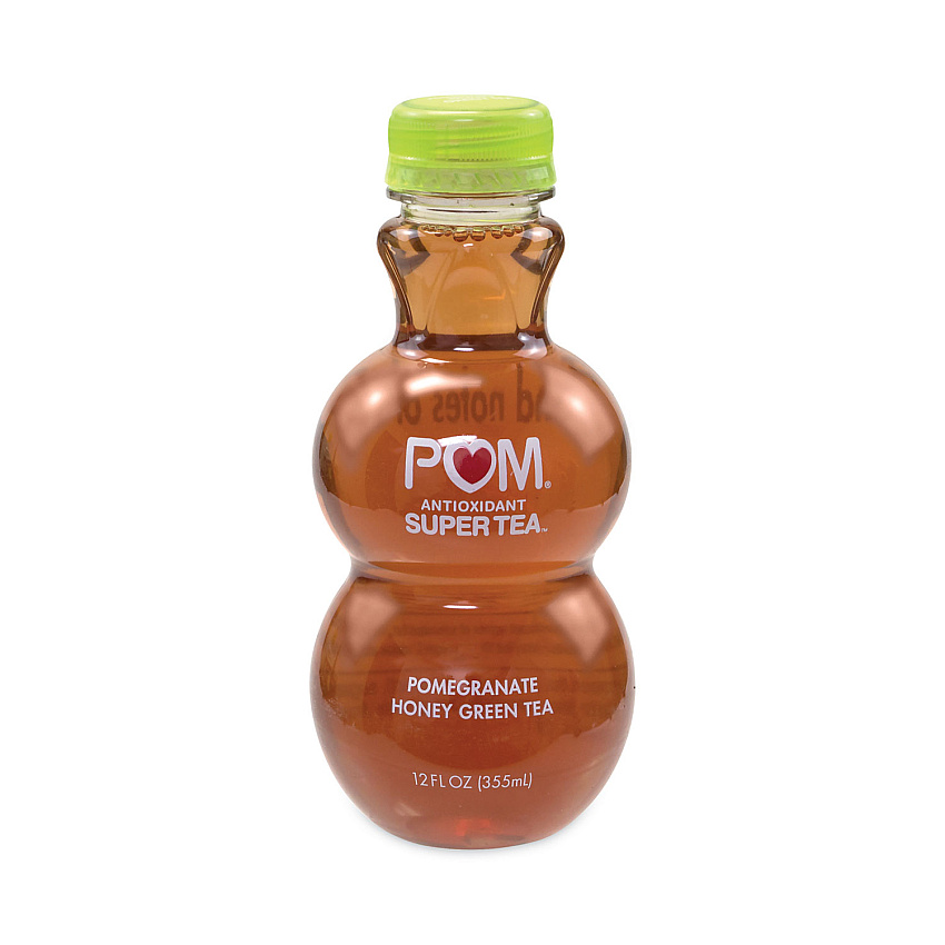 POM Wonderful Antioxidant Super Tea, Pomegranate Honey Green Tea, 12 oz Bottles, 6/Carton (GRR30700049)