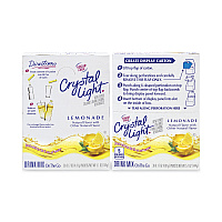 Crystal Light On-The-Go Sugar-Free Drink Mix, Lemonade, 0.17 oz Single-Serving Tubes, 30/Pack, 2 Packs/Carton (GRR30700153)