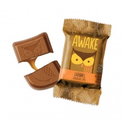 Awake Caffeinated Caramel Chocolate Bites, 0.58 oz Bars, 50 Bars/Box, Delivered in 1-4 Business Days (30700315)