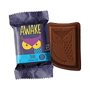 Awake Caffeinated Dark Chocolate Bites, 0.47 oz Bars, 50 Bars/Carton (GRR30700314)