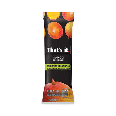 Thats it Nutrition Bar, Probiotic Mango Fruit, 1.2 oz Bar, 12/Carton, Ships in 1-3 Business Days (GRR30700239)