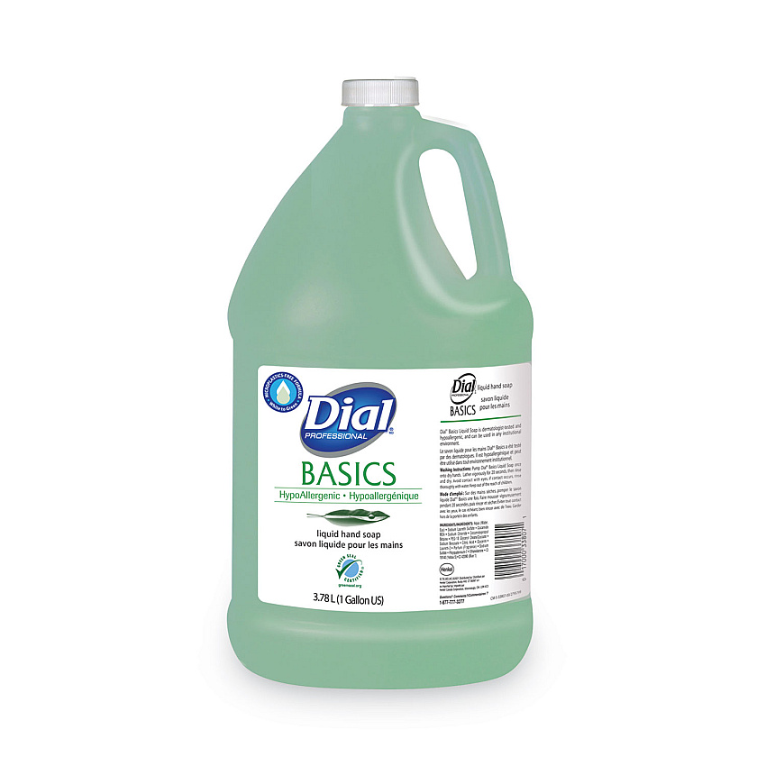 Dial Professional Basics MP Free Liquid Hand Soap Refill, Honeysuckle Scent, 3.78 L (DIA33809EA)