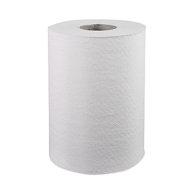 Windsoft Hardwound Roll Towels, 1-Ply, 8" x 350 ft, White, 12 Rolls/Carton (WIN109B)