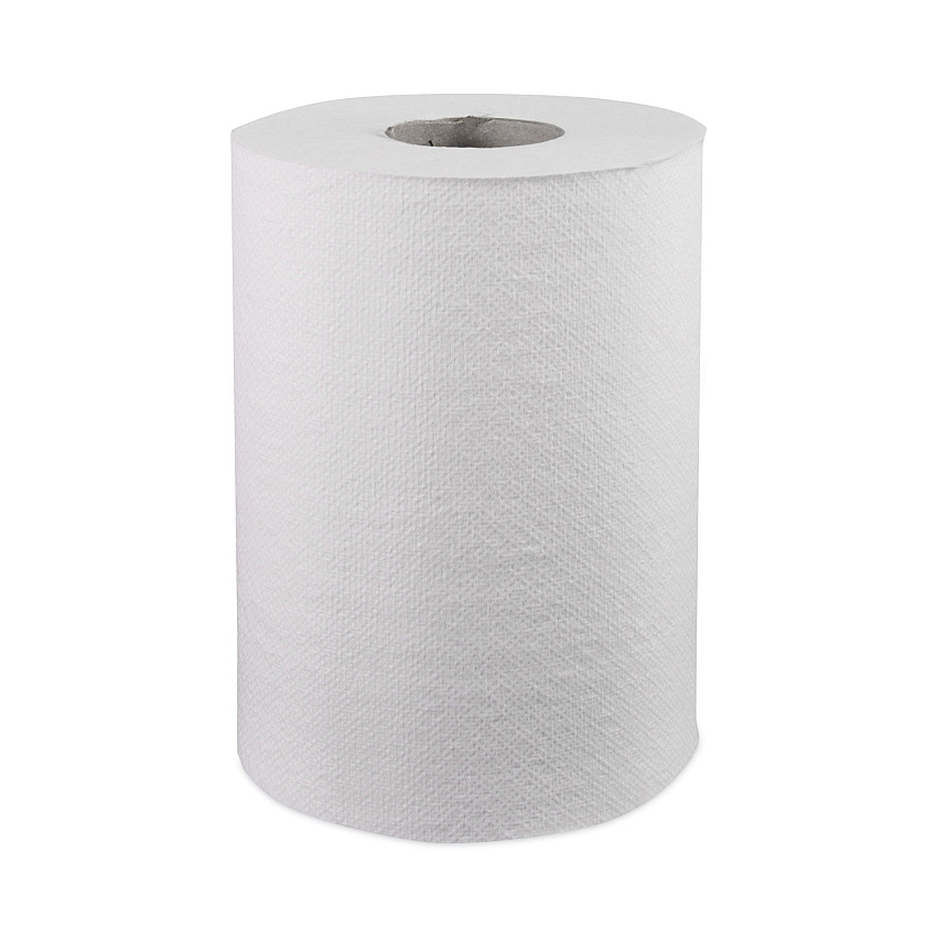 Windsoft Hardwound Roll Towels, 1-Ply, 8" x 350 ft, White, 12 Rolls/Carton (WIN109B)