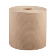 Windsoft Hardwound Roll Towels, 1-Ply, 8" x 800 ft, Natural, 6 Rolls/Carton (12806)