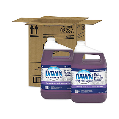 Dawn Professional Multi-Surface Heavy Duty Degreaser, Fresh Scent, 1 gal Bottle, 2/Carton (PGC07307)