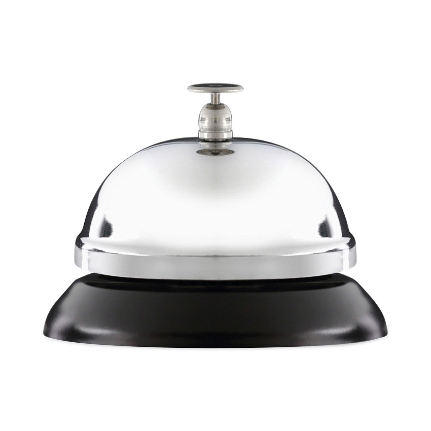 Universal Call Bell, 3.38" Diameter, Brushed Nickel (UNV10000)