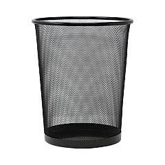 Universal Mesh Wastebasket, 18 qt, Steel Mesh, Black (UNV20008)