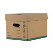 Universal Professional-Grade Heavy-Duty Storage Boxes, Letter/Legal Files, Kraft/Green, 12/Carton (28225)