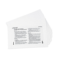 Universal Shredder Lubricant Sheets, 8.4 x 5.9, 24 Sheets/Pack (UNV38026)