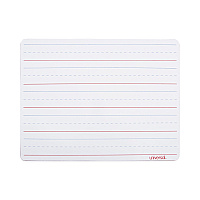Universal Lap/Learning Dry-Erase Board, Penmanship Ruled, 11.75 x 8.75, White Surface, 6/Pack (UNV43911)