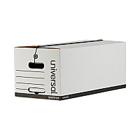 Universal Deluxe Quick Set-up String-and-Button Boxes, Letter Files, White, 12/Carton (UNV75121)