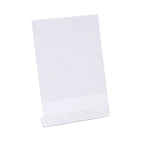 Universal Clear L-Style Freestanding Frame, 5 x 7 Insert, 3/Pack (UNV76850)