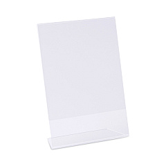 Universal Clear L-Style Freestanding Frame, 5 x 7 Insert, 3/Pack (UNV76850)