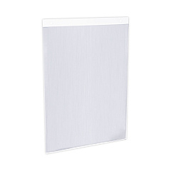 Universal Wall Mount Sign Holder, 8.5 x 11, Vertical, Clear (UNV76882)