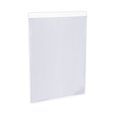 Universal Wall Mount Sign Holder, 8.5 x 11, Vertical, Clear (UNV76882)