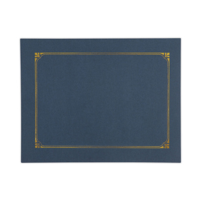 Universal Certificate/Document Cover, 8.5 x 11; 8 x 10; A4, Navy, 6/Pack (76897)
