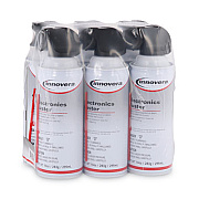 Innovera Compressed Air Duster Cleaner, 10 oz Can, 6/Pack (IVR10016)