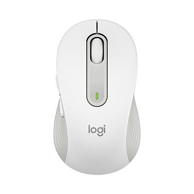 Logitech Signature M650 for Business Wireless Mouse, Large, 2.4 GHz Frequency, 33 ft Wireless Range, Right Hand Use, Off White (LOG910006347)