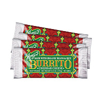 Amy's Cheddar Cheese, Bean and Rice Burrito, 6 oz Pouch, 4/Carton (GRR90300142)