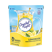 Crystal Light Flavored Drink Mix Pitcher Packs, Lemonade, 0.14 oz Packets, 16 Packets/Pouch, 1 Pouch/Carton (GRR22000552)