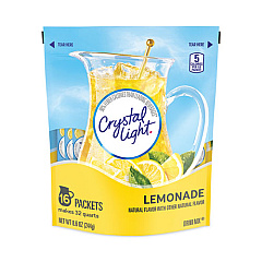Crystal Light Flavored Drink Mix Pitcher Packs, Lemonade, 0.14 oz Packets, 16 Packets/Pouch, 1 Pouch/Carton (GRR22000552)
