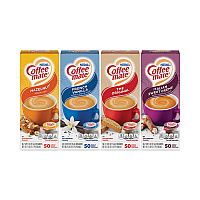 Coffee-mate Liquid Coffee Creamer, French Vanilla/Hazelnut/Italian Sweet Creme/Original, 0.37 oz, 200/Carton (GRR28300012)
