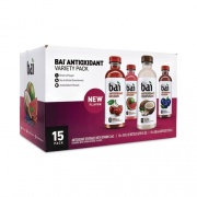 Bai Antioxidant Infused Beverage, Variety Pack, 18 oz Bottle, 15/Box, Ships in 1-3 Business Days (22000656)