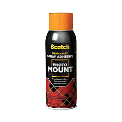 Scotch Photo Mount Spray Adhesive, 10.25 oz, Dries Clear (MMM6094)