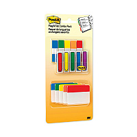 Post-it Flags and Tabs Combo Pack, Assorted Primary Colors, 230/Pack (MMM686XLP)