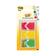 Post-it Flags Arrow 1" Prioritization Page Flags, Red/Yellow/Green, 20 Flags/Dispenser, 3 Dispensers/Pack (682ARRRYG)