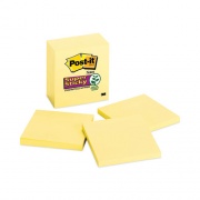 Post-it Notes Super Sticky Pads in Canary Yellow, 3" x 3", 90 Sheets/Pad, 5 Pads/Pack (6545SSCY)