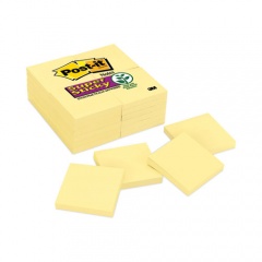 Post-it Notes Super Sticky Pads in Canary Yellow, Value Pack, 3" x 3", 90 Sheets/Pad, 24 Pads/Pack (65424SSCY)