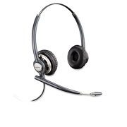 Poly EncorePro Premium Binaural Over The Head Headset with Noise Canceling Microphone, Black (HW720)