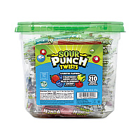 Sour Punch Twists, Variety, 2.59 lb Tub, Approx. 210 Pieces (GRR20916848)