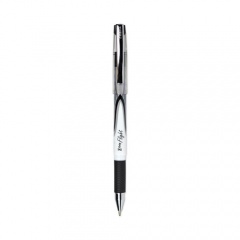 Zebra Z-Grip Flight Ballpoint Pen, Stick, Bold 1.2 mm, Black Ink, White/Black Fashion Accents Barrel, 12/Pack (21810)