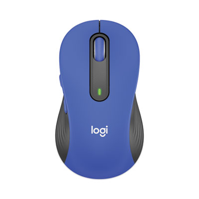 Signature M650 Wireless Mouse, Large, 2.4 GHz Frequency, 33 ft Wireless Range, Right Hand Use, Blue (910006232)