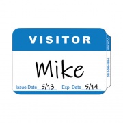 C-Line Self-Adhesive Name Badges, Hello My Name Is, Blue, 3.5 x 2.25, 100/BX (CLI92245)
