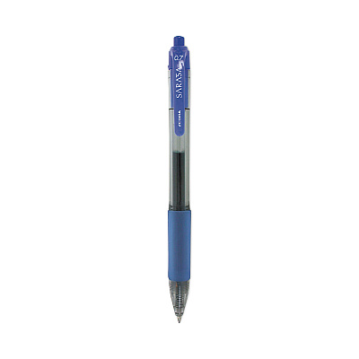 Zebra Sarasa Dry Gel X20 Gel Pen, Retractable, Medium 0.7 mm, Blue Ink, Clear/Blue Barrel, 36/Pack (ZEB46236)