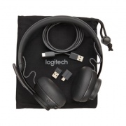 Logitech Zone Wireless Plus-MSFT Binaural Over-the-Head Headset, Black (981000858)