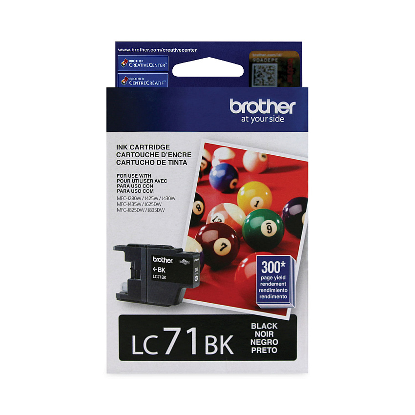 Brother LC71BKS Innobella Ink, 300 Page-Yield, Black