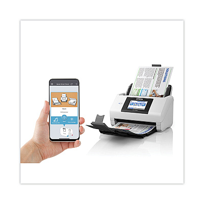Epson DS-790WN Wireless Network Color Document Scanner, 600 dpi Optical Resolution, 100-Sheet Duplex Auto Document Feeder (B11B265201)