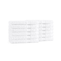 Admiral Hospitality Washcloth 12x12 White, Pack Of 12 (P-ADM-WASH)