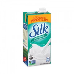 Silk Organic Soy Milk, Unsweetened Original, 32 oz Carton, 3/Pack, Delivered in 1-4 Business Days (30700140)