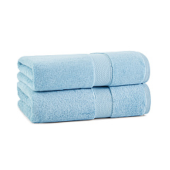 Aston & Arden Egyptian Cotton Bath Towel 30x54 Blue, Pack Of 2 (P-EGYP-3054-BLU)