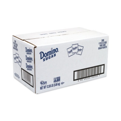 Domino Sugar Packets, 0.1 oz Packet, 2,000/Carton, Delivered in 1-4 Business Days (22000501)
