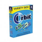 Orbit Sugar-Free Chewing Gum Variety Box, Four Mint Flavors, 14 Pieces/Pack, 18 Packs/Box, Ships in 1-3 Business Days (22000568)