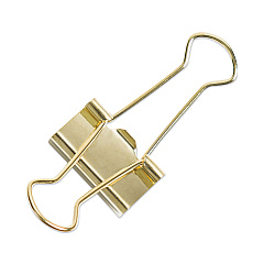 U Brands Binder Clips, Small, Gold, 72/Pack (UBR3595U0624)
