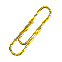 U Brands Paper Clips, Medium, Vinyl-Coated, Gold, 200 Clips/Box, 5 Boxes/Pack (UBR3619U0624)