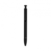 U Brands Monterey Ballpoint Pen, Medium 1 mm, Black Ink, Black Barrel, Dozen (3786U0124)